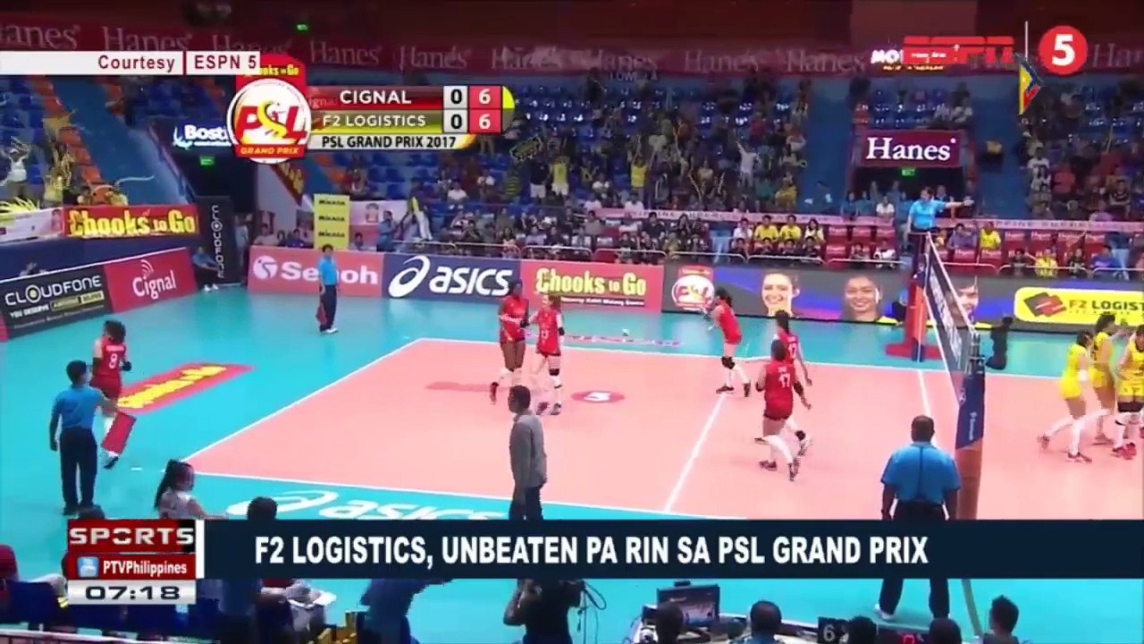 SPORTS BALITA | F2 Logistics, unbeaten pa rin sa PSL Grand Prix