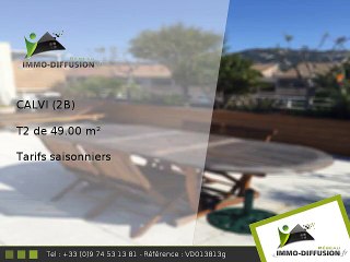T2 49.00m2 A louer sur Calvi - Tarifs saisonniers