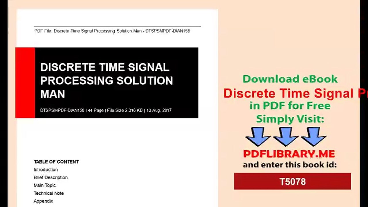 [PDF] Discrete Time Signal Processing Solution Man [D0WNL04D]