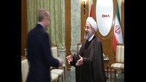 Cumhurbaşkanı Erdoğan Ruhani ile görüştü