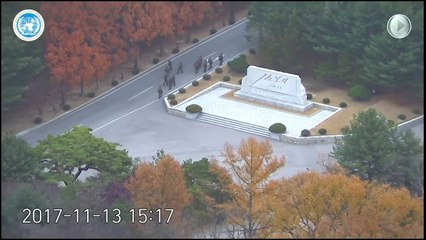 Footage shows North Korean soldier's dramatic escape