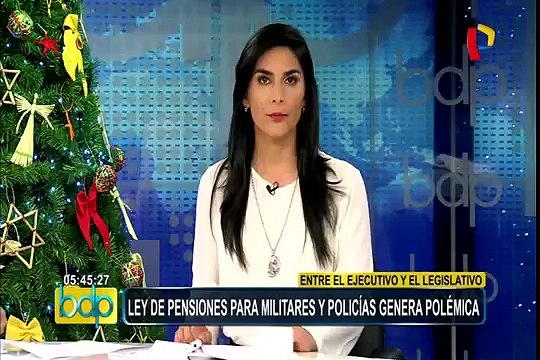 Ley de pensiones para militares y policías genera controversia entre el Ejecutivo y Legislativo