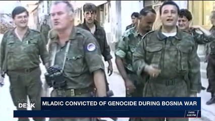 i24NEWS DESK | Mladic convivted of genocide during Bosnia war | Wednesday, November 22nd 2017