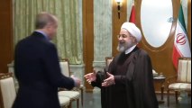 Cumhurbaşkanı Erdoğan, İran Cumhurbaşkanı Ruhani İle Görüştü