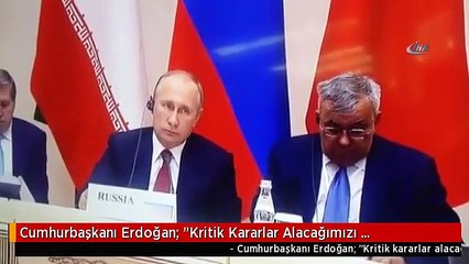 Cumhurbaşkanı Erdoğan: "Kritik Kararlar Alacağımızı Düşünüyorum"
