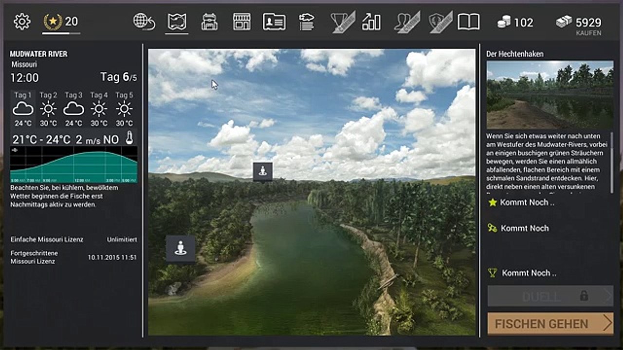 FISHING PLANET #56 - 40 KG Alligatorhecht in Missouri?! :O || Lets Play Fishing Planet || German