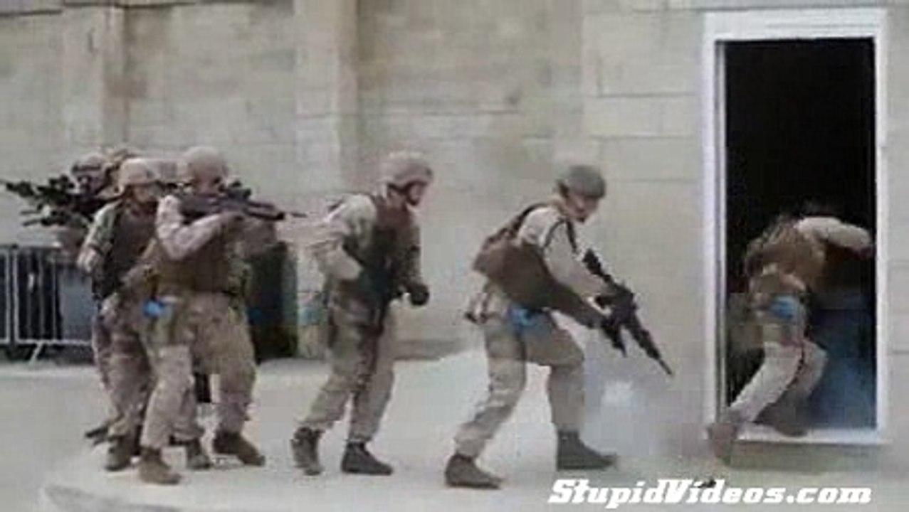 Military Training Smoke Bomb Fail