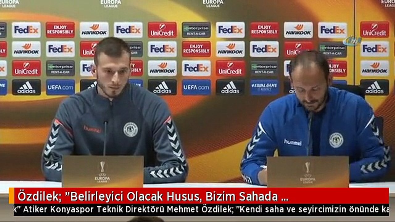 Özdilek: "Belirleyici Olacak Husus, Bizim Sahada Yapacaklarımız Olacak"