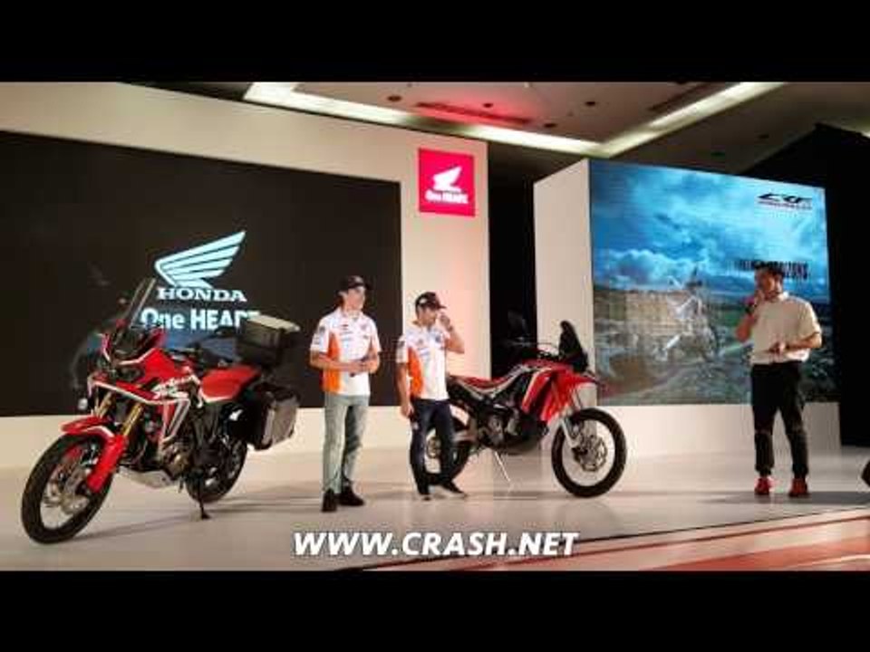 Marc Marquez & Dani Pedrosa talk Honda Africa Twin & CRF250 | Crash.net