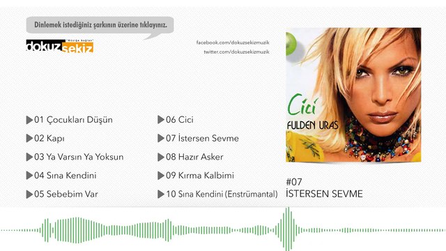 Fulden Uras - İstersen Sevme (Official Audio)
