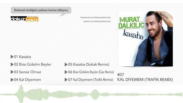 Murat Dalkılıç - Kal Diyemem (Trafik Remix) (Official Audio)
