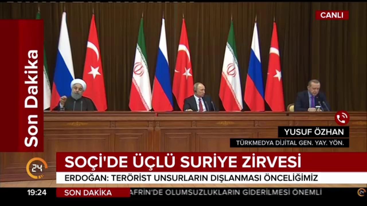 Soçi'de üçlü zirve