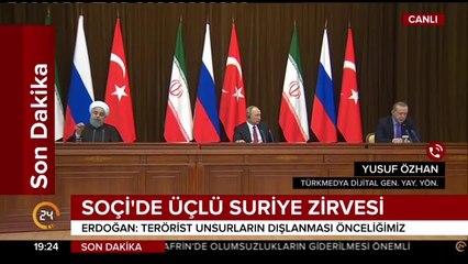 Soçi'de üçlü zirve