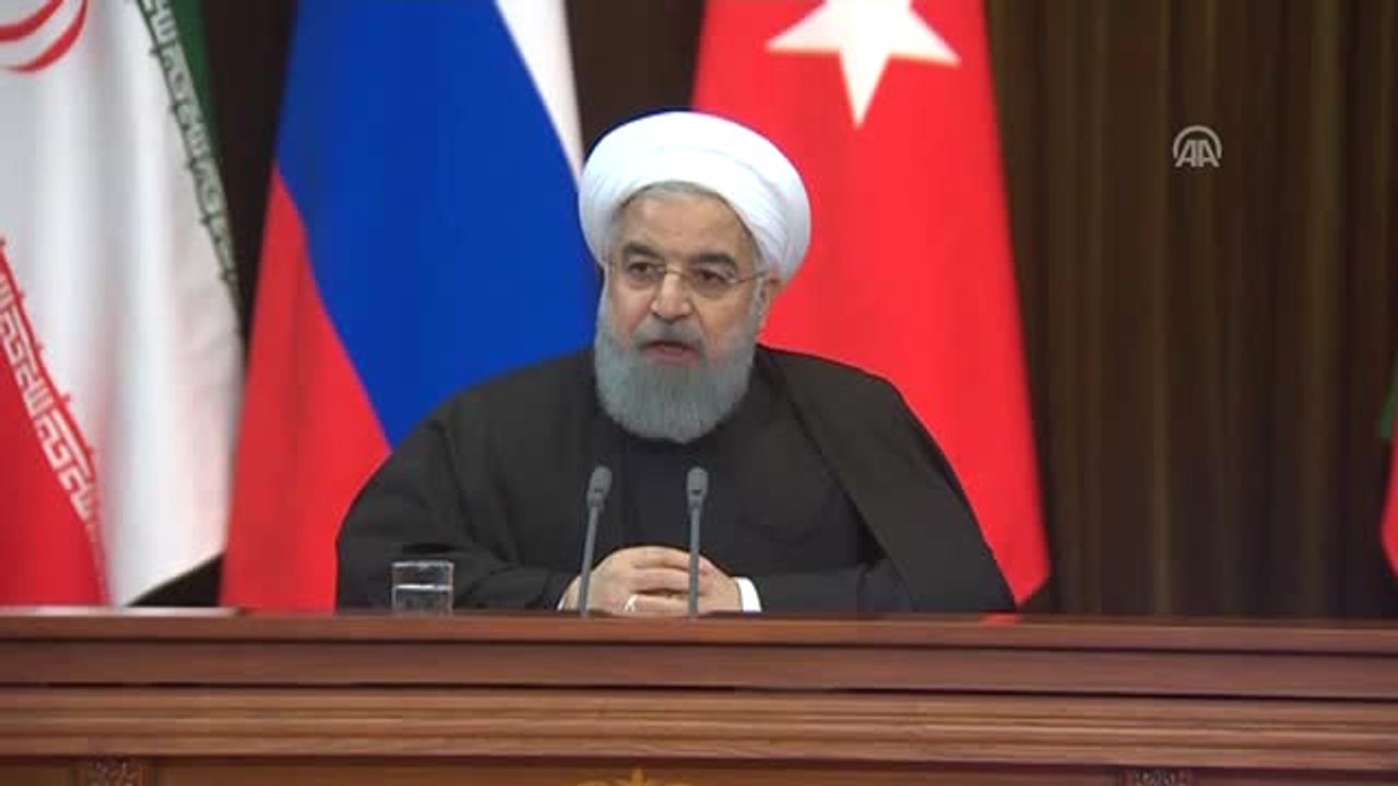 Soçi'de Üçlü Suriye Zirvesi - Ortak Basın Toplantısı - Ruhani (2)