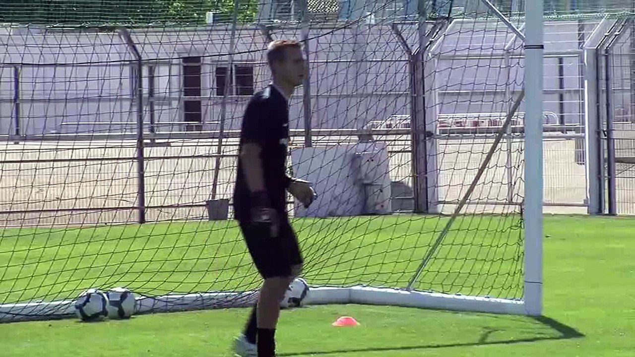 Le nouveau gardien du FC Martigues Franck l'Hostis à Turcan ce matin (Vidéo)