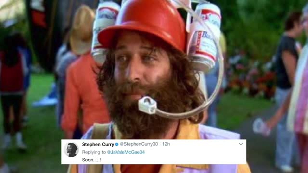 While You Were Sleeping: Steph Curry And JaVale McGee Make A Bet