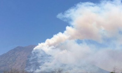 Aktivitas Gunung Agung Masih Tinggi