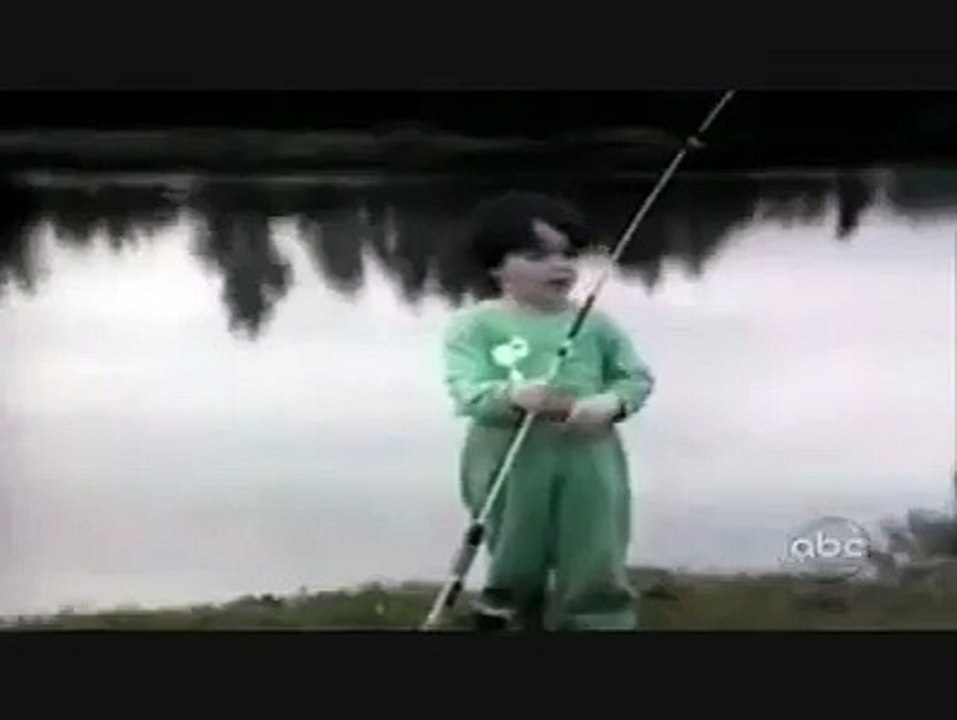 soo funny child with a fish