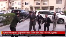 Türkiye'nin Erbil Başkonsolosu İnam'dan Aa'ya Veda Ziyareti