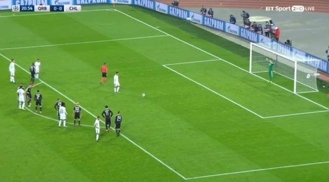 Eden Hazard Goal Qarabag 0-1 Chelsea 22.11.2017