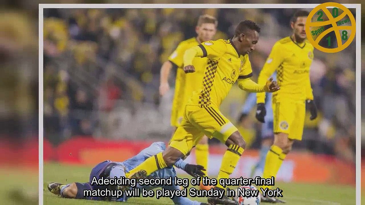 Crew rip New York City 4-1 in MLS playoffs