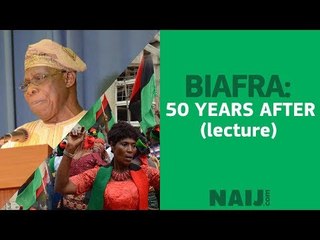 #Biafra 50 lecture with Professor Osinbajo and former President Obasanjo