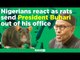 Nigerians react as rats send President Buhari out of his office