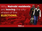 Nairobi residents leaving the city in large numbers ahead of elections