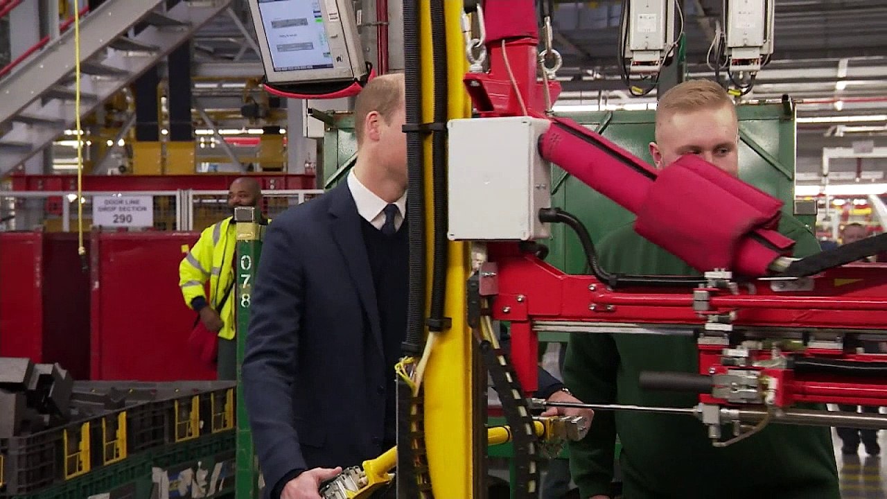 William and Kate visit Jaguar
