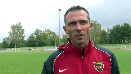 L'entraineur Martégal Jérôme Erceau à Julien Olive