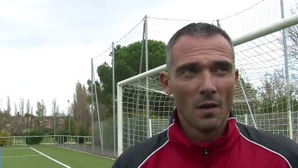 L'entraineur Martégal Jérôme Erceau à Julien Olive