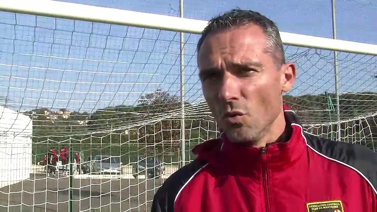 L'entraîneur du FC Martigues Jérôme Erceau avant le déplacement à Colmar
