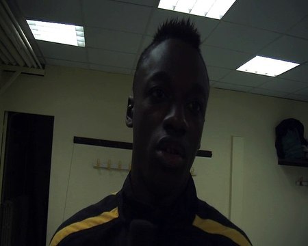 La satisfation du portier Martégal, Mohammed Diakhaby, à l'issue de la victoire de son équipe