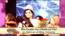 Miss Ecuador muy criticada por fotos en bikini en el Miss Universo
