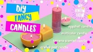 DIY Fancy candles - what to do when you're bored - how to make candles