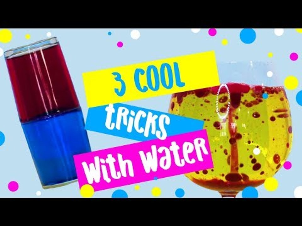 3 easy magic tricks with water! DIY lava lamp