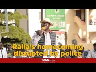 Raila Odinga's homecoming disrupted by police