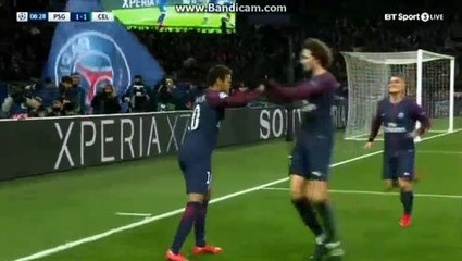 Neymar Goal PSG 1-1 Celtic 22.11.2017