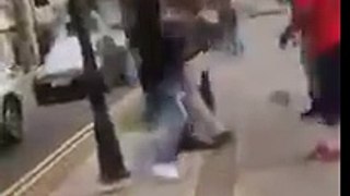 Fight in Bermuda gets broken up by a guy wearing Bermuda shorts