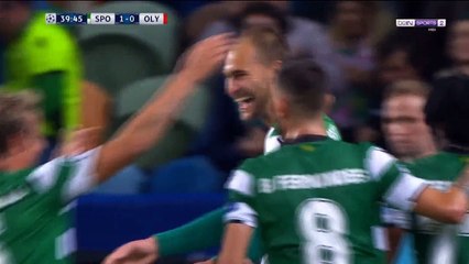 Bast Dostm Goal Sporting 1 - 0	 Olympiakos Piraeus 22-11-2017 HD