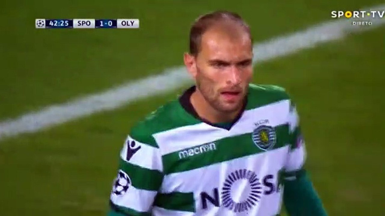 Bruno Cesar GOAL HD -Sporting 2-0 Olympiakos Piraeus 22.11.2017