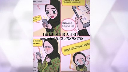 jual desain ilustrasi komik wa: +62 822 23898758