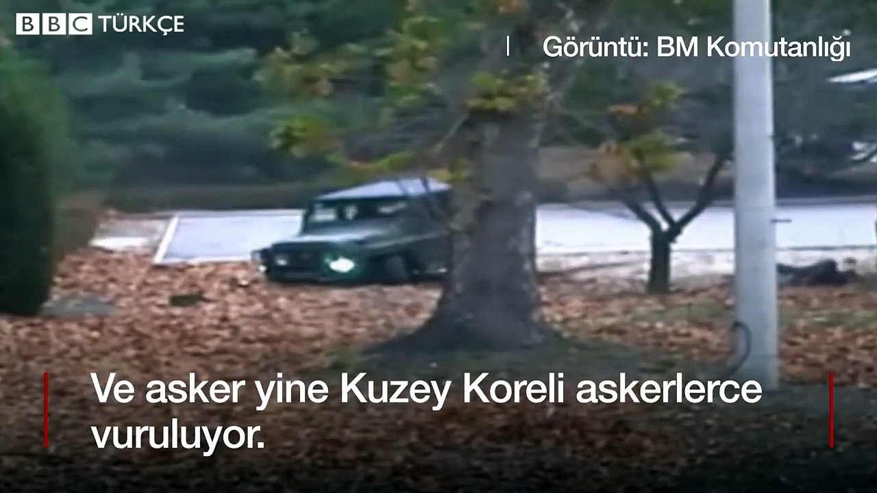 Kuzey Koreli askerin Güney Kore'ye kaçış anı