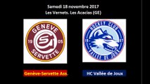 18.11.2017: Genève-Servette HC Ass. - HC Vallée de Joux