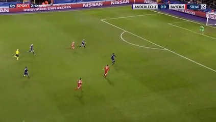 Robert Lewandowski  GOAL HD - Anderlecht 0-1 Bayern Munich 22.11.2017