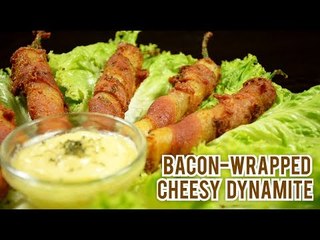 Bacon-wrapped cheesy dynamite