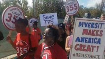 Save TPS': Protesters rally at President Trump's Mar-a-Lago estate for Haitian immigration reform