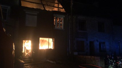 Incendie à Miniac-Morvan