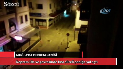 Muğla’da deprem paniği