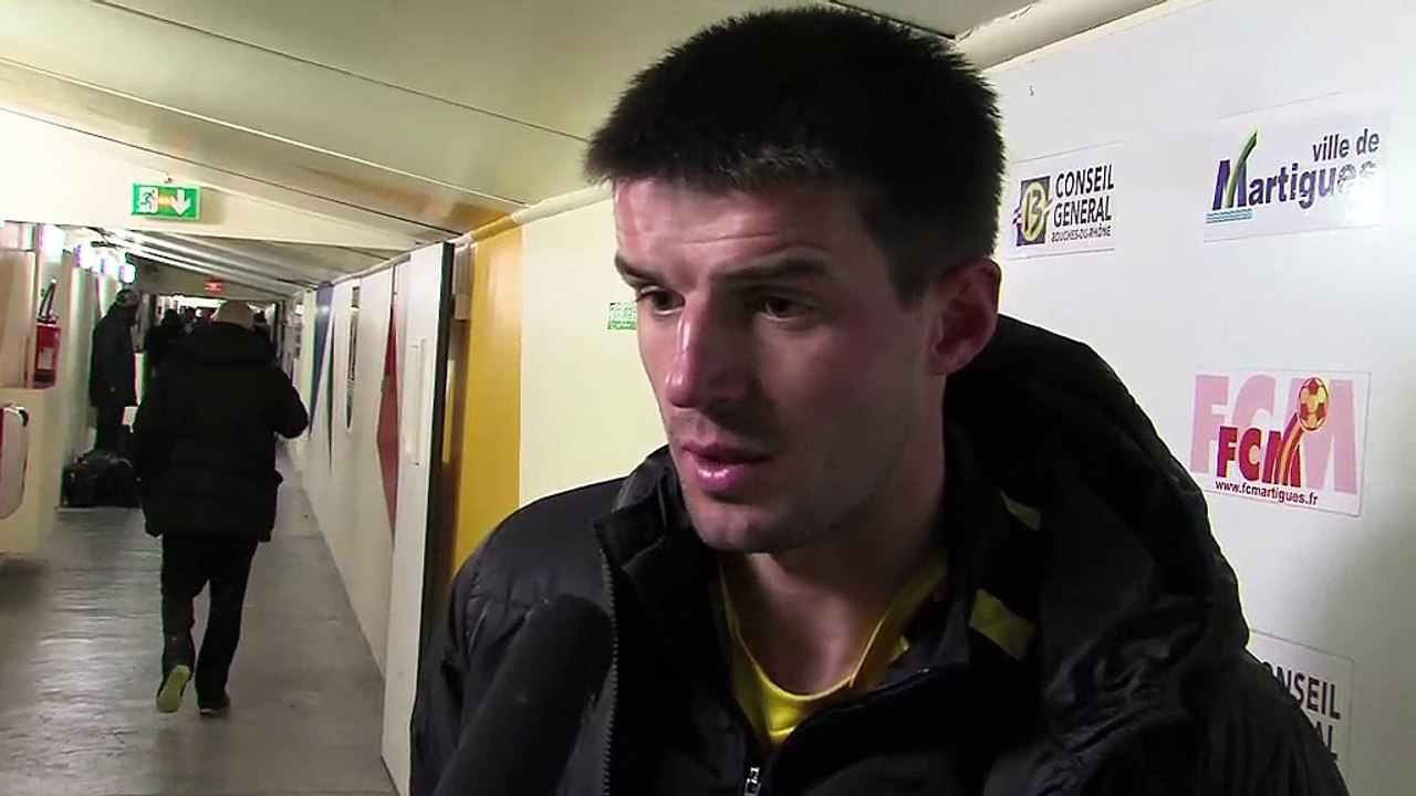 Boris Ponge le défenseur du FC Martigues suspendu samedi au Red Star